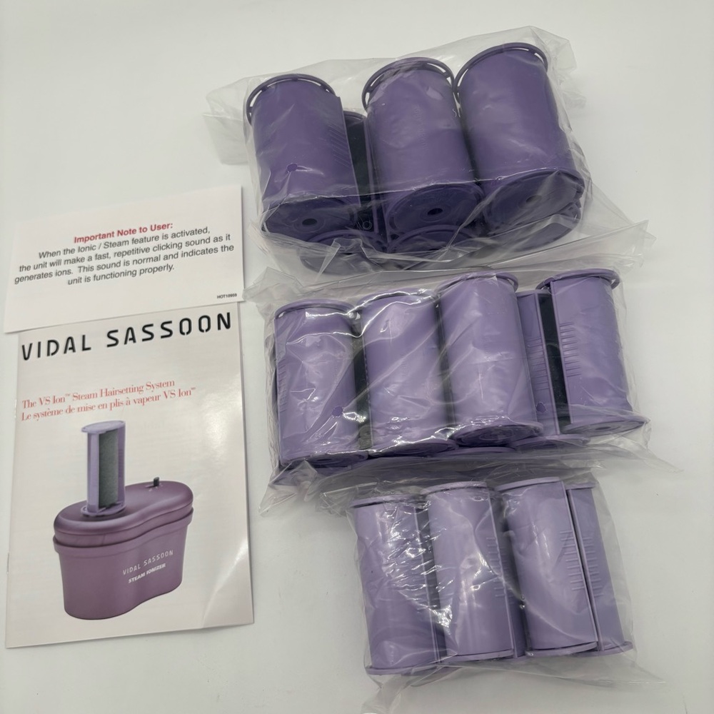 New Vidal Sassoon Hair Rollers 20-Roller Steam Setter Ionic Technology - Picture 7 of 7